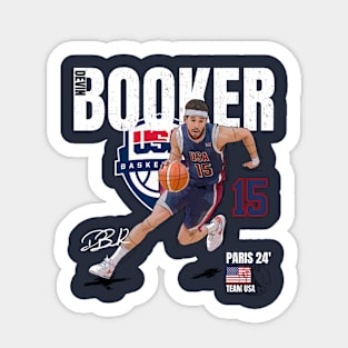 Paris 2024 Devin Booker USA Basketball Cartoon Sticker